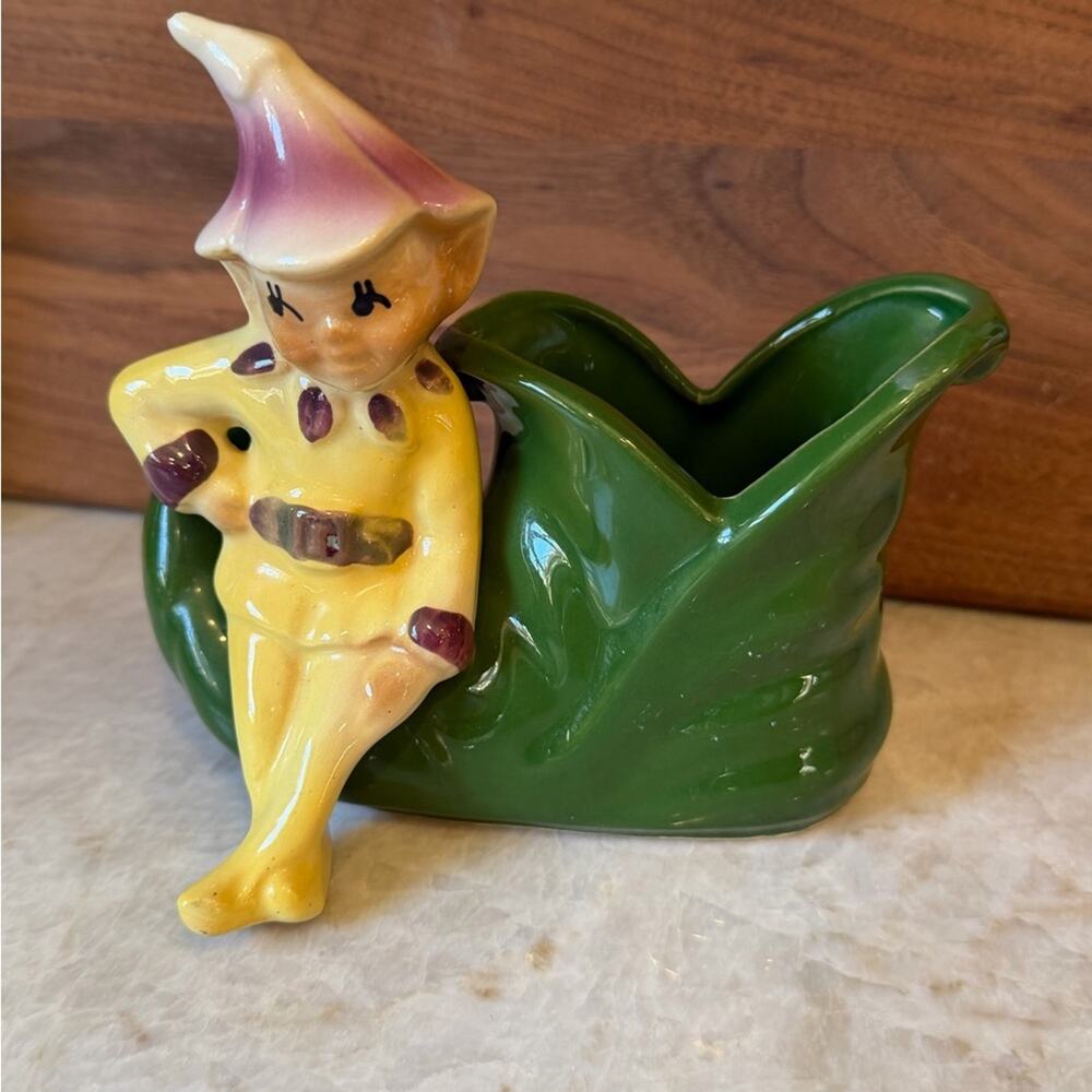 Vintage Shawnee Pottery Pixie Elf Planter